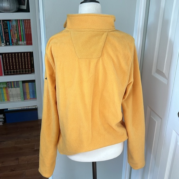 Nautica Women’s Quarter Zip Fleece Yellow Pullover, Size M - Picture 5 of 7